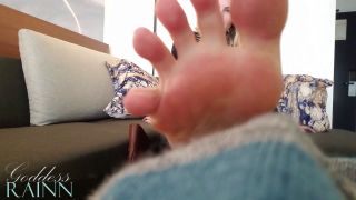 Goddess Rainn - Lick My Sweaty Leather Boot Feet Socks - Feet joi-7