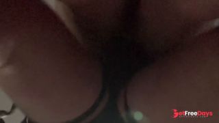 Sissy husbands tiny dick doesnt please me so i make him fuck me with BBC Strap on-0
