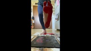 Foot Print Painting BBS R Milf-1