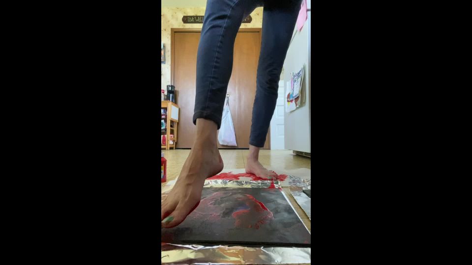 Foot Print Painting BBS R Milf