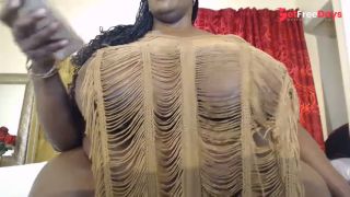 Ebony Bbw Bouncing Her Fat Tits-1