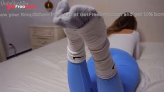 Horny Gym Slut Loves Giving Sweaty Sockjobs - Nike Crew-1