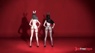 [GetFreeDays.com] 3D two Asian slut wearing sexy rabbit suit Sex Leak June 2023-1