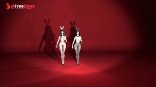 [GetFreeDays.com] 3D two Asian slut wearing sexy rabbit suit Sex Leak June 2023-9