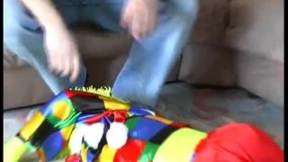 Porn tube Flexi doll in clown costume  2019-04-29-4