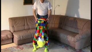 Porn tube Flexi doll in clown costume  2019-04-29-7