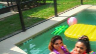 GIbbyTheClown - Two whores fuck clown at pool party - Pool-2