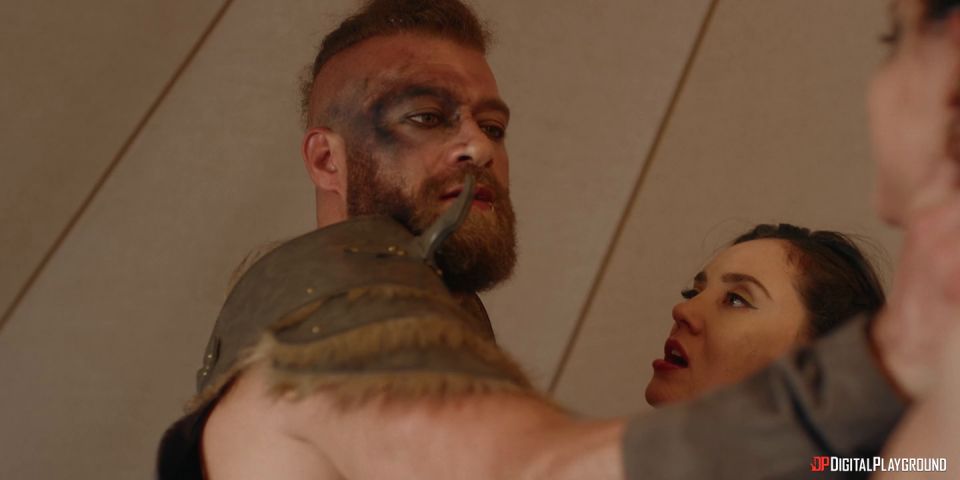 Gasping Vikings Clash - Sizzling Threesome Adventure with Am