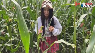 [GetFreeDays.com] Security guard catches slut thief in cornfield and gives her a ticket on the spot Porn Clip May 2023-0