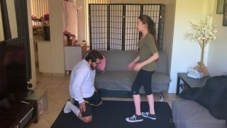 online clip 25 Beastcage Ballbusting - The guy checks his balls to see how strong they are on fetish porn barefoot crush fetish-6