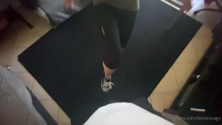 online clip 25 Beastcage Ballbusting - The guy checks his balls to see how strong they are on fetish porn barefoot crush fetish-8