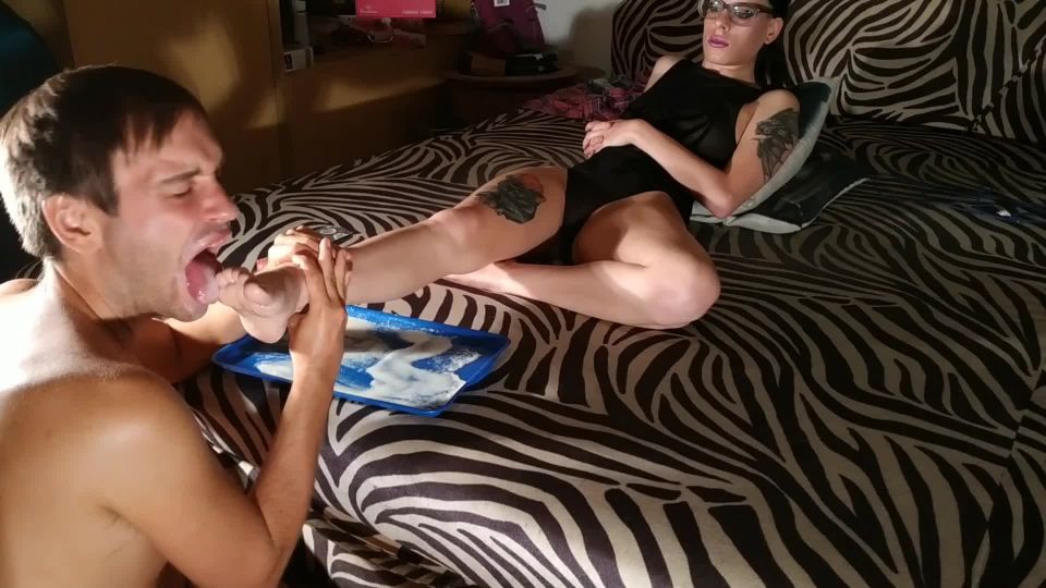 online clip 18 Slave licks 12 cumshots from his femdom's feet pt2 HD on cumshot absolute femdom