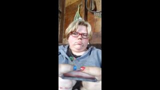 Smoker plays with boobs-8