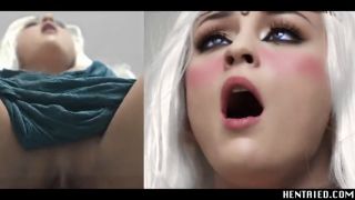 Cosplay Elf Girl Riding DILDO while Lactating - Alya Stark in Sexy Fantasy Anime Hentai Medieval Oviposition-0