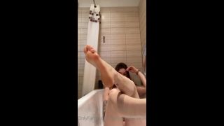 Aven - aven turinex () Aventurinex - self foot play in the shower 22-04-2021-0