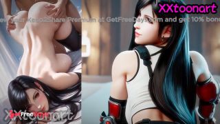 Tifa from Final Fantasy gives you a blowjob with her beautiful lips-7