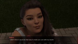 Cum On Face Gaming - Rocking Robin - Robin Scene - Sexy petite brunette blowjob and cum in mouth-9