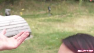 Melina-May - Geiles Outdoor Sperma Gangbang-1