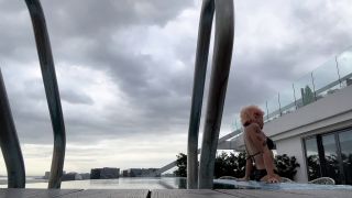 Public Pool Skinny Dipping And Some Buttplug Fun 720p-1