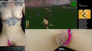 Mistress Larentiah - Twitch Egirl Plays Tropical Monster Girls with Cum on Pussy | Mistress Larentiah-7