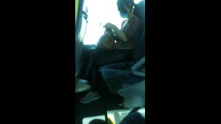 Public BUS Risky Amateur BlowJob from a Stranger!! Fucking HOT-1