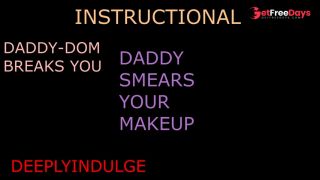 SMEARING YOUR MAKE UP INSTRUCTIONAL ASMR TO MAKE YOU A WEAK NEEDY PRINCESS-0