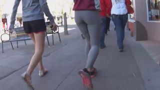 Clumsy teen girl got a hot ass in tights-3