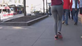 Clumsy teen girl got a hot ass in tights-9