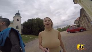 Katerina Hartlova Walk With My Photographer And Public Showing Boobs - [Big Tits porn]-1