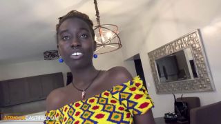 6206 Amateur African Model Shows Her Cowgirl Riding Skills At...-7