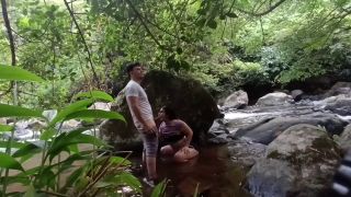 venusandzeus - PART ONE They take me to the river and make me SUCK and CUMS ON MY FACE.. I love nature-3