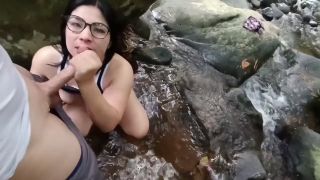 venusandzeus - PART ONE They take me to the river and make me SUCK and CUMS ON MY FACE.. I love nature-6