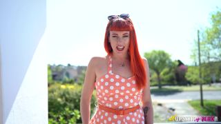 video 40 ana foxxx femdom UpSkirt Jerk – auburn fox flashing it all, upskirt on femdom porn-0