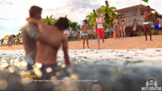 Milf DOMINO BEACH 02 - Visual Novel Gameplay-7