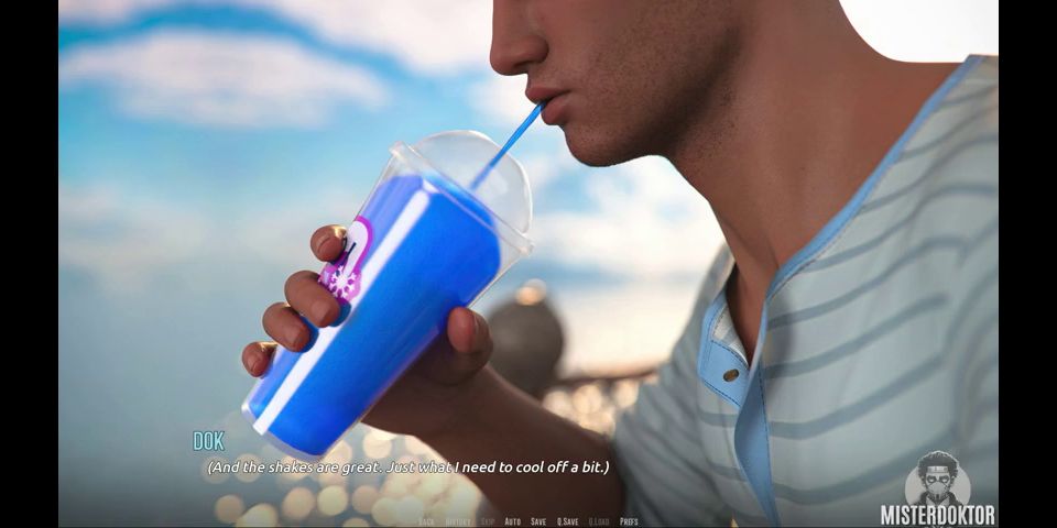 Milf DOMINO BEACH 02 - Visual Novel Gameplay