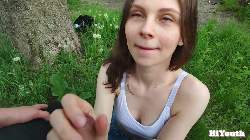 Cute Stepsister Teases With Her Boobs Outdoor. I Had To Fuck Her Right On The Rock. 1080p