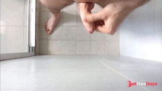 [GetFreeDays.com] Cumshot on the Wall in the Shower - Closeup View Adult Leak March 2023-3