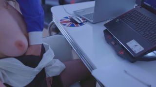 Boss Fuck Hot Big Tits Secretary In The Office. Quick Office Sex He Can-2