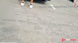 UPSKIRT No PANTIES No BRA in a SEETHROUGH Dress in PUBLIC-1