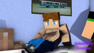 Animaticota - Late game night with the boys - Minecraft Gay Sex Animation-2