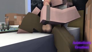 Animaticota - Late game night with the boys - Minecraft Gay Sex Animation-9