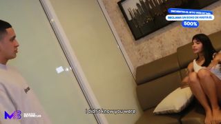 Reverse Cowgirl I discover Stepsister on Follame.uno and ask her to have sex so I can stay quiet - Max Betancur-1