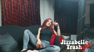 Ripped Jeans SMOKING Fuck milf Jizzabelle Trash-1
