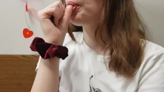 xxx clip 42  WetSchoolGirl – ASMR Wet Thumb Sucking, self sucking on teen-9
