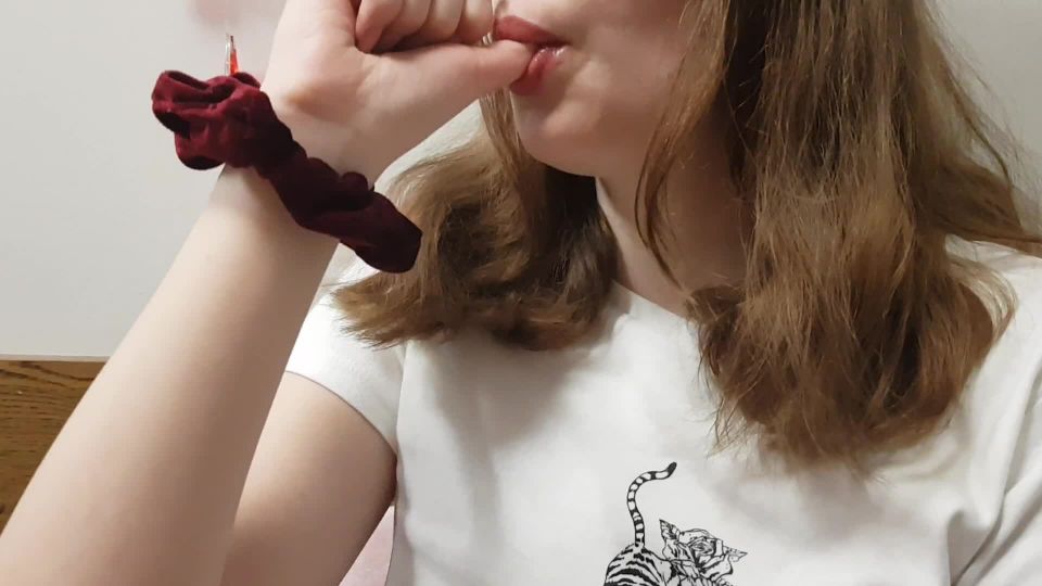 xxx clip 42  WetSchoolGirl – ASMR Wet Thumb Sucking, self sucking on teen