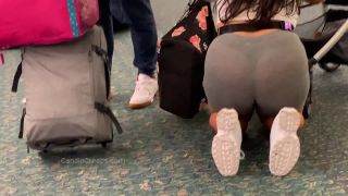 CandidCreeps Airport Legging See Thru Full-2