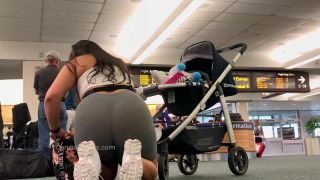 CandidCreeps Airport Legging See Thru Full-5
