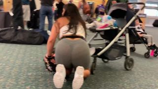 CandidCreeps Airport Legging See Thru Full-7