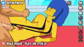 Hole House - Marge Simpson MILF Thick Thighs Spread X Ray Creampie - Hole House Game-5