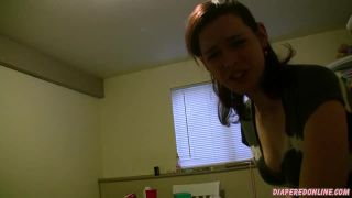 Diaperedonline2Savannah Savannah POV Paddling on Bench-0
